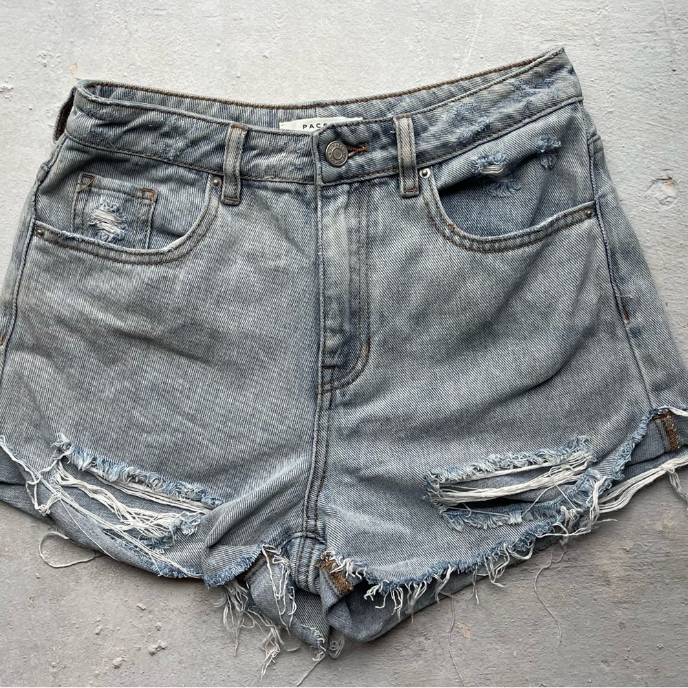 PacSun Distressed High-Rise Jean Shorts